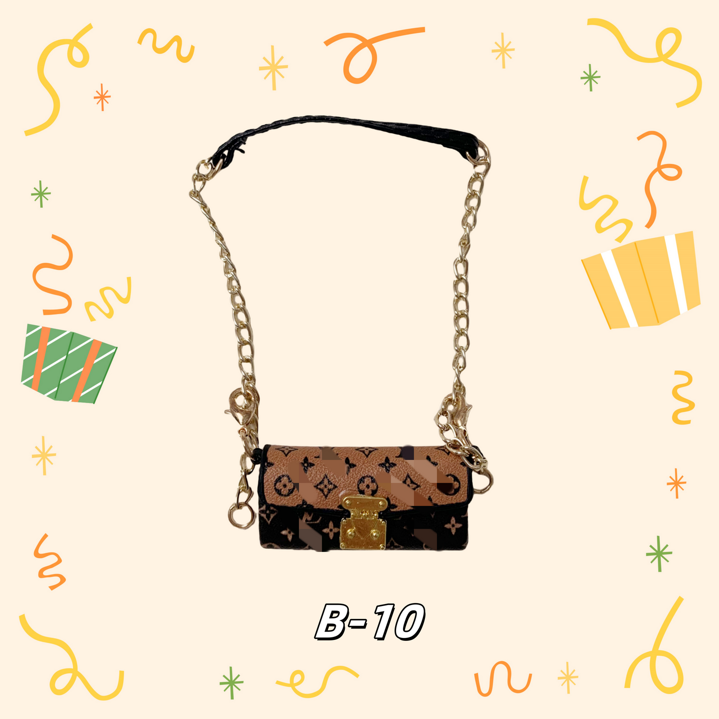 LULU Purse、bag for 17cm dolls like cotton dolls, suitable for Lafufu