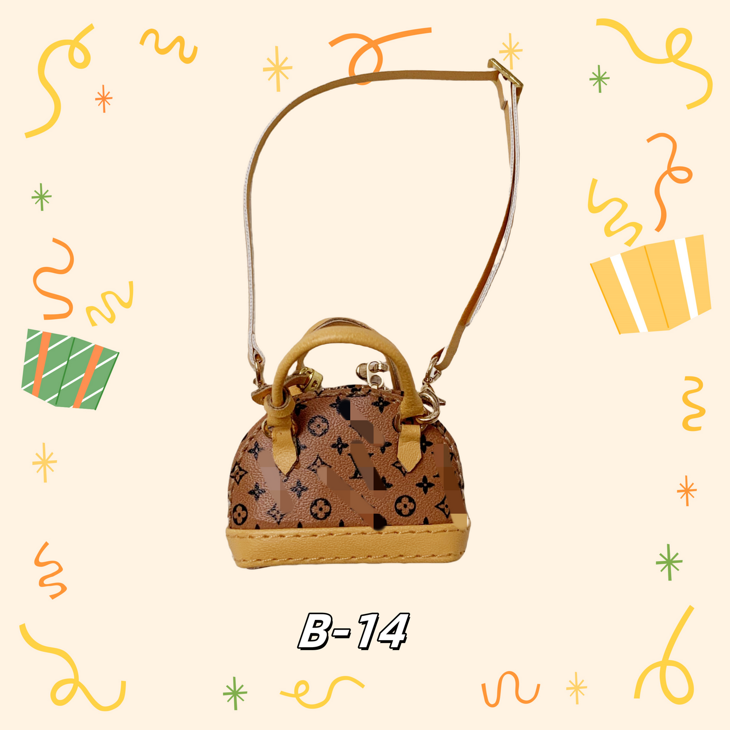 LULU Purse、bag for 17cm dolls like cotton dolls, suitable for Lafufu