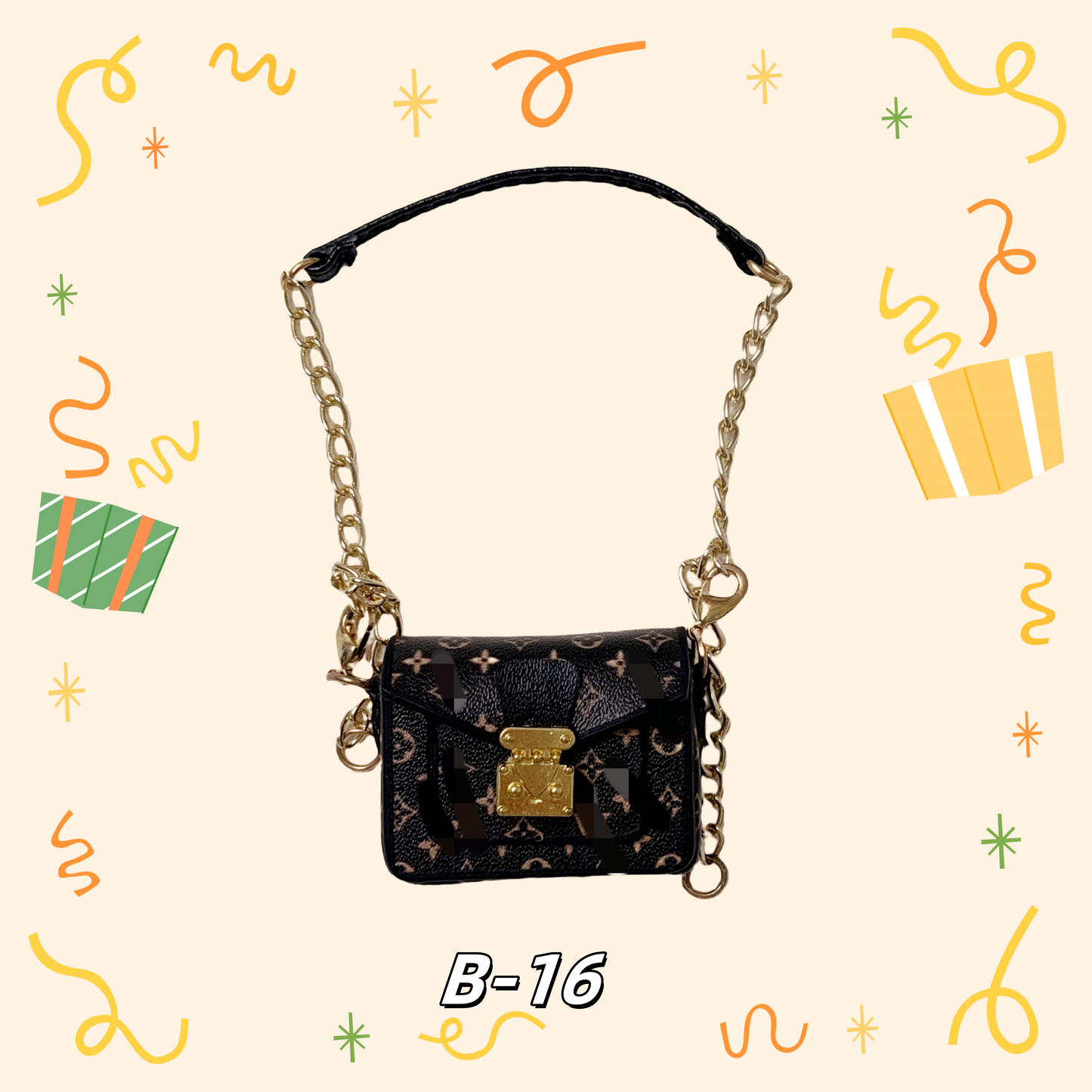 LULU Purse、bag for 17cm dolls like cotton dolls, suitable for Lafufu