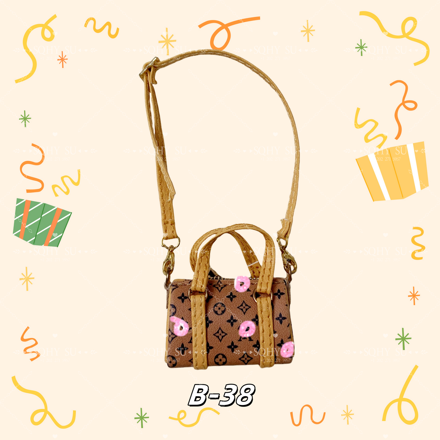 LULU Purse、bag for 17cm dolls like cotton dolls, suitable for Lafufu
