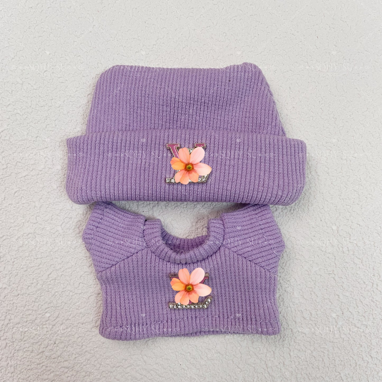 Lulu sweater set: hat + sweater,Multiple colors available, suitable for 17cm LFF dolls.