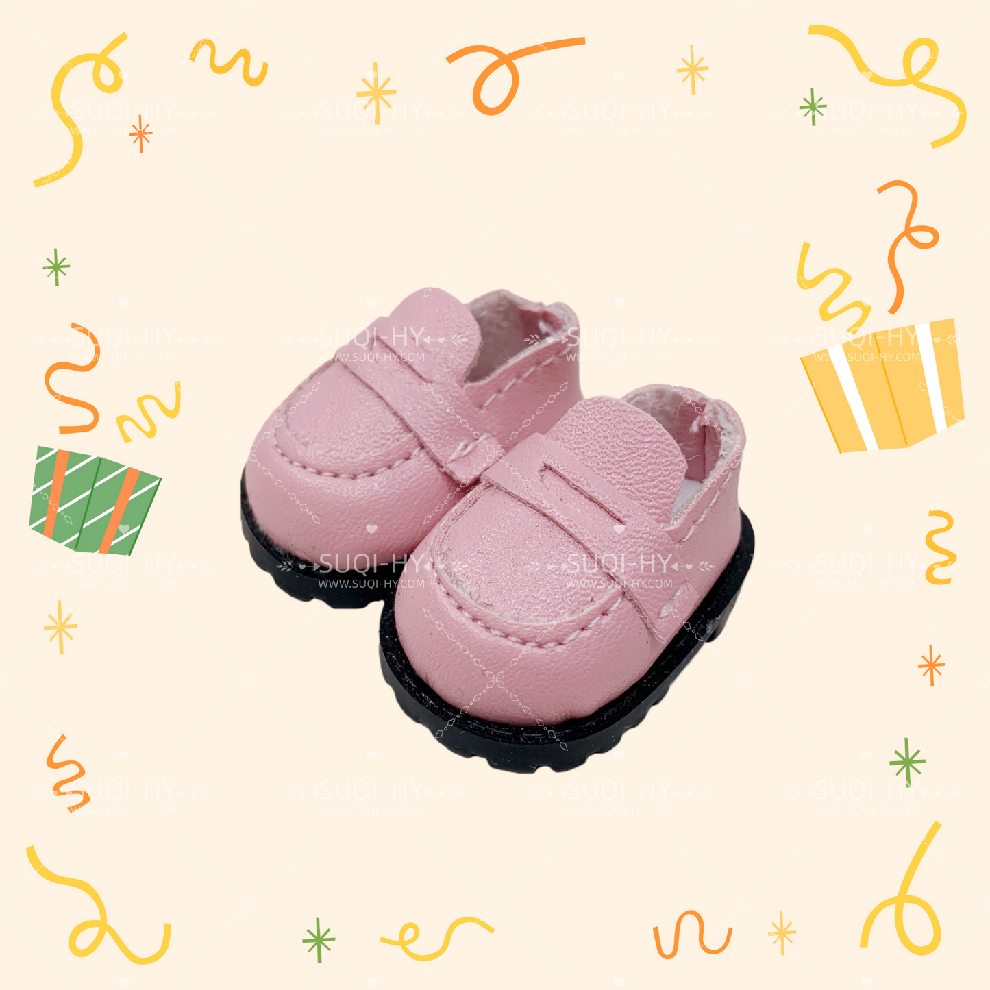 Handmade for 17cm LBB Plush Vinyl FigureCompatible with V1/V2/V3Macaron Sitting Party Warning: High Energy Ahead