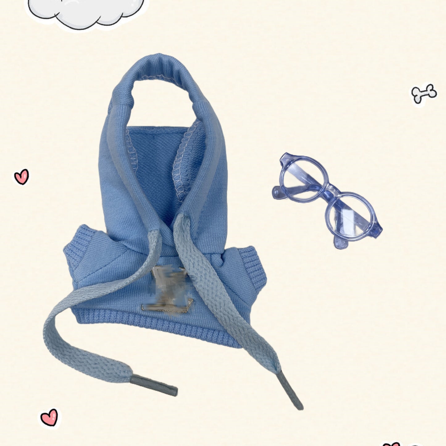 17cm Vinyl Plush Doll Costume Set (Includes Bag, , and Shoes) — Compatible with v1, v2, and v3