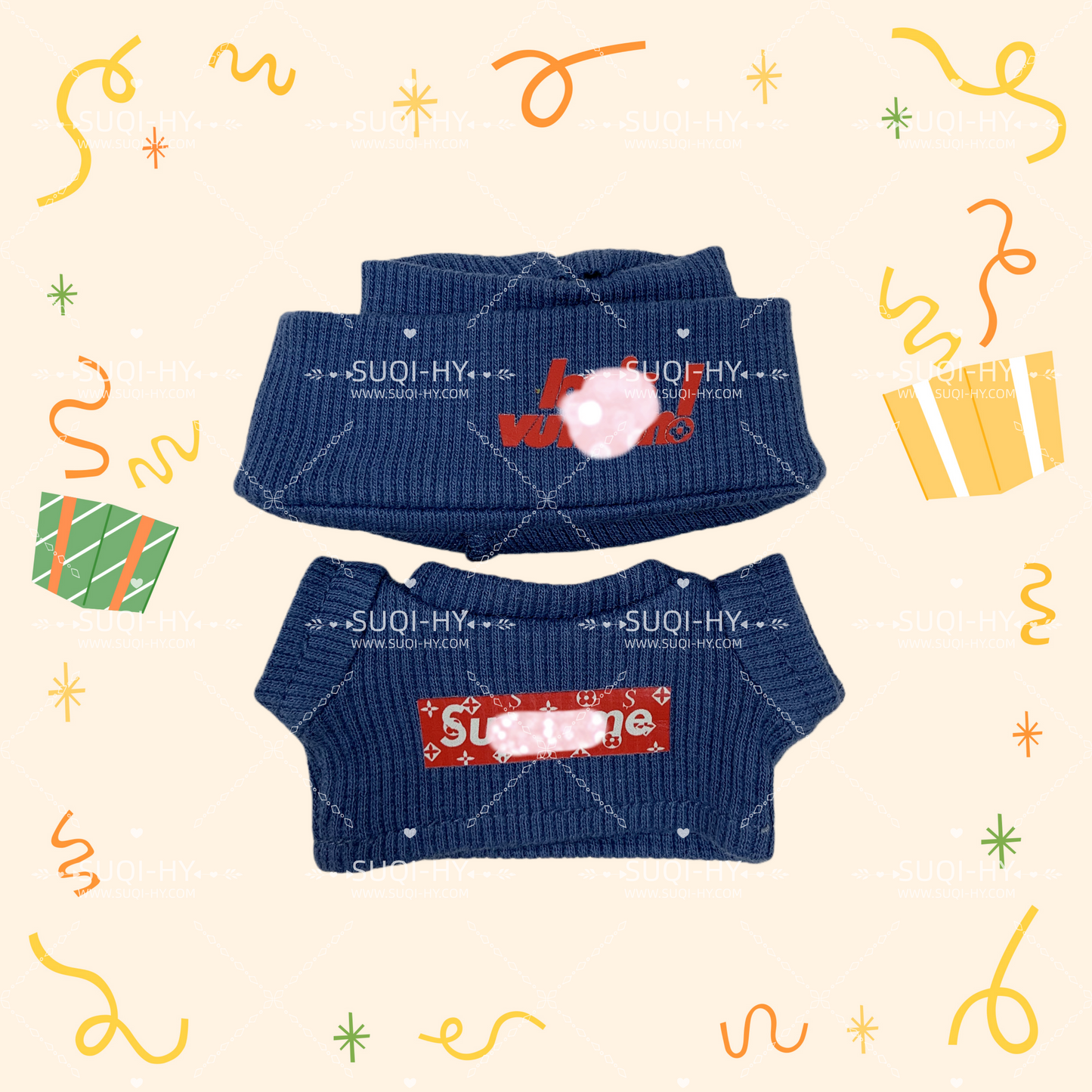 Knitted sweater set handmade customization suitable for 17cm LBB or dolls of the same size