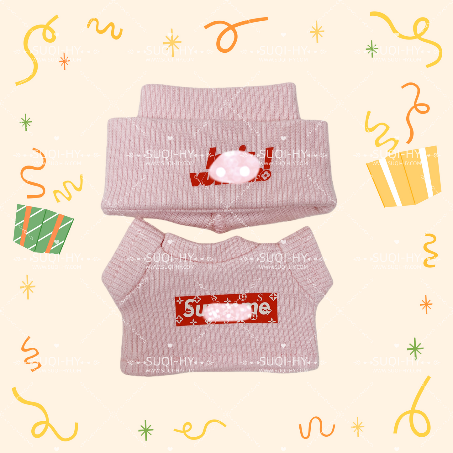 Knitted sweater set handmade customization suitable for 17cm LBB or dolls of the same size