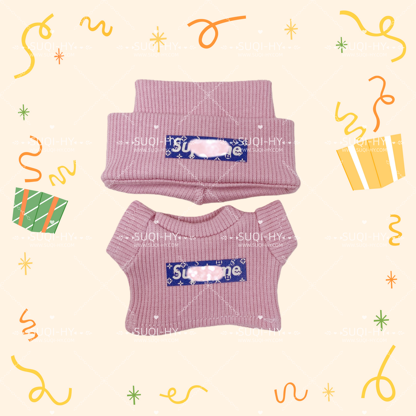 Knitted sweater set handmade customization suitable for 17cm LBB or dolls of the same size