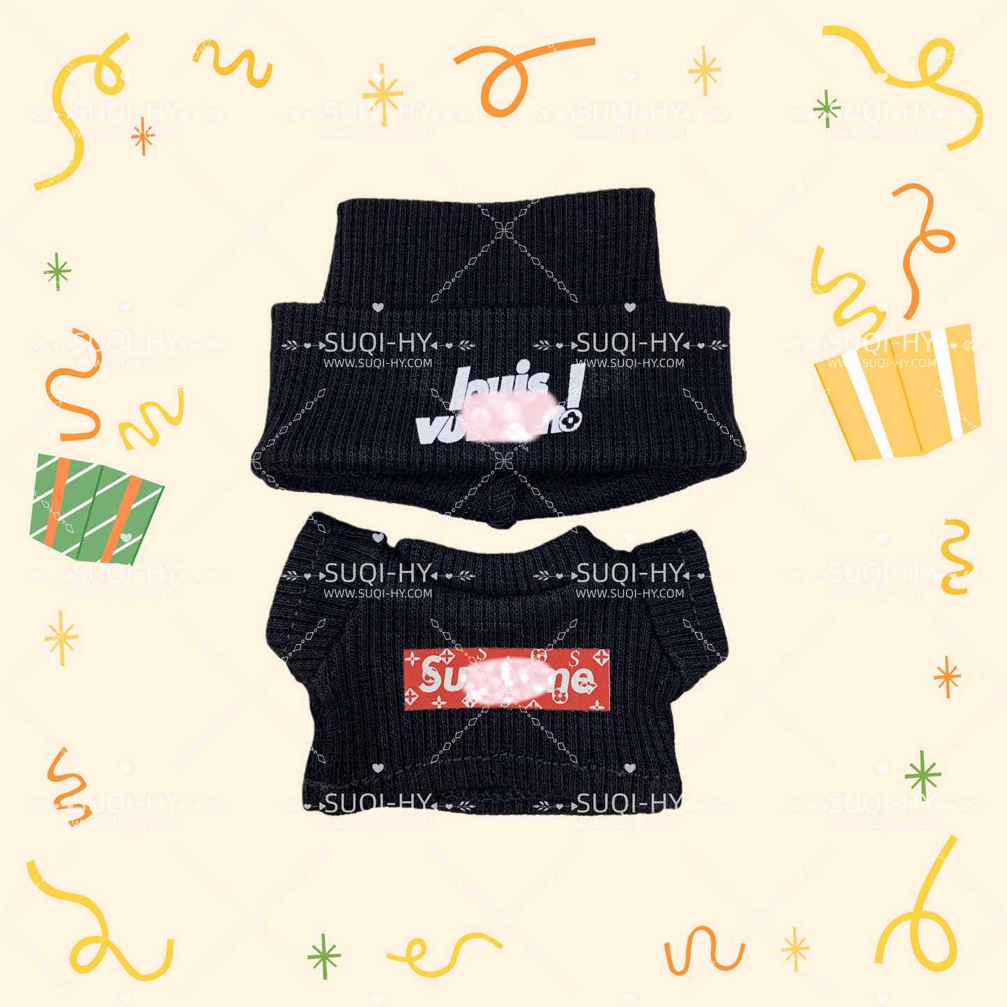 Knitted sweater set handmade customization suitable for 17cm LBB or dolls of the same size