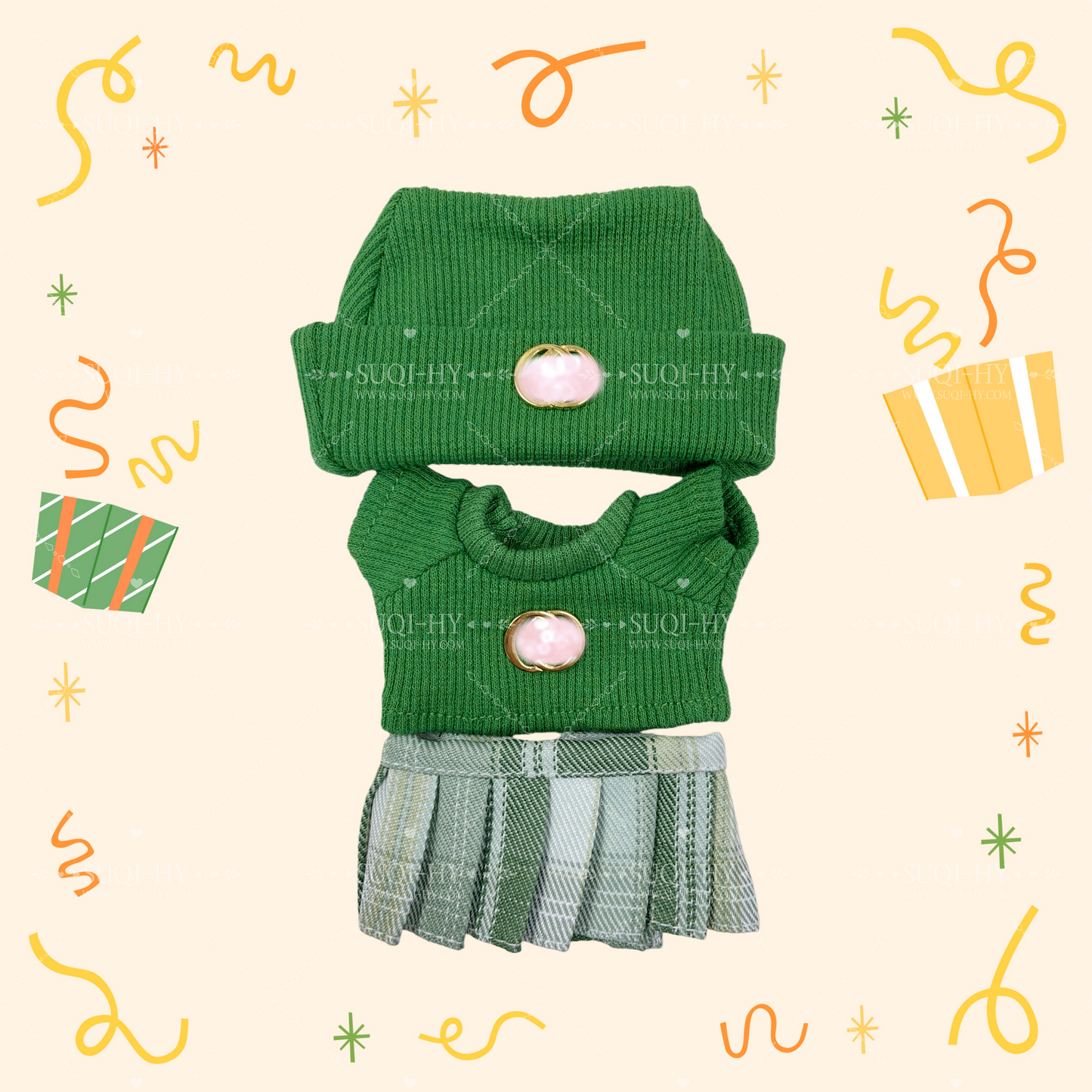 Designer's colorful set suitable for 17cm LBB, with multiple colors and logos to customize and choose from