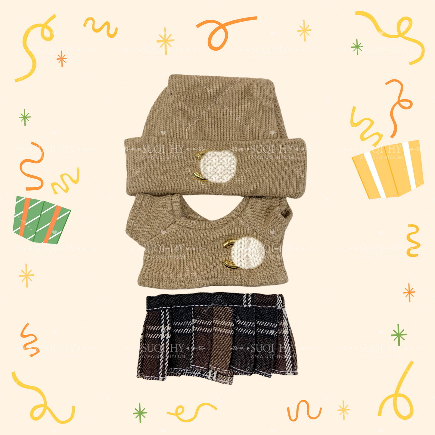 Designer's colorful set suitable for 17cm LBB, with multiple colors and logos to customize and choose from