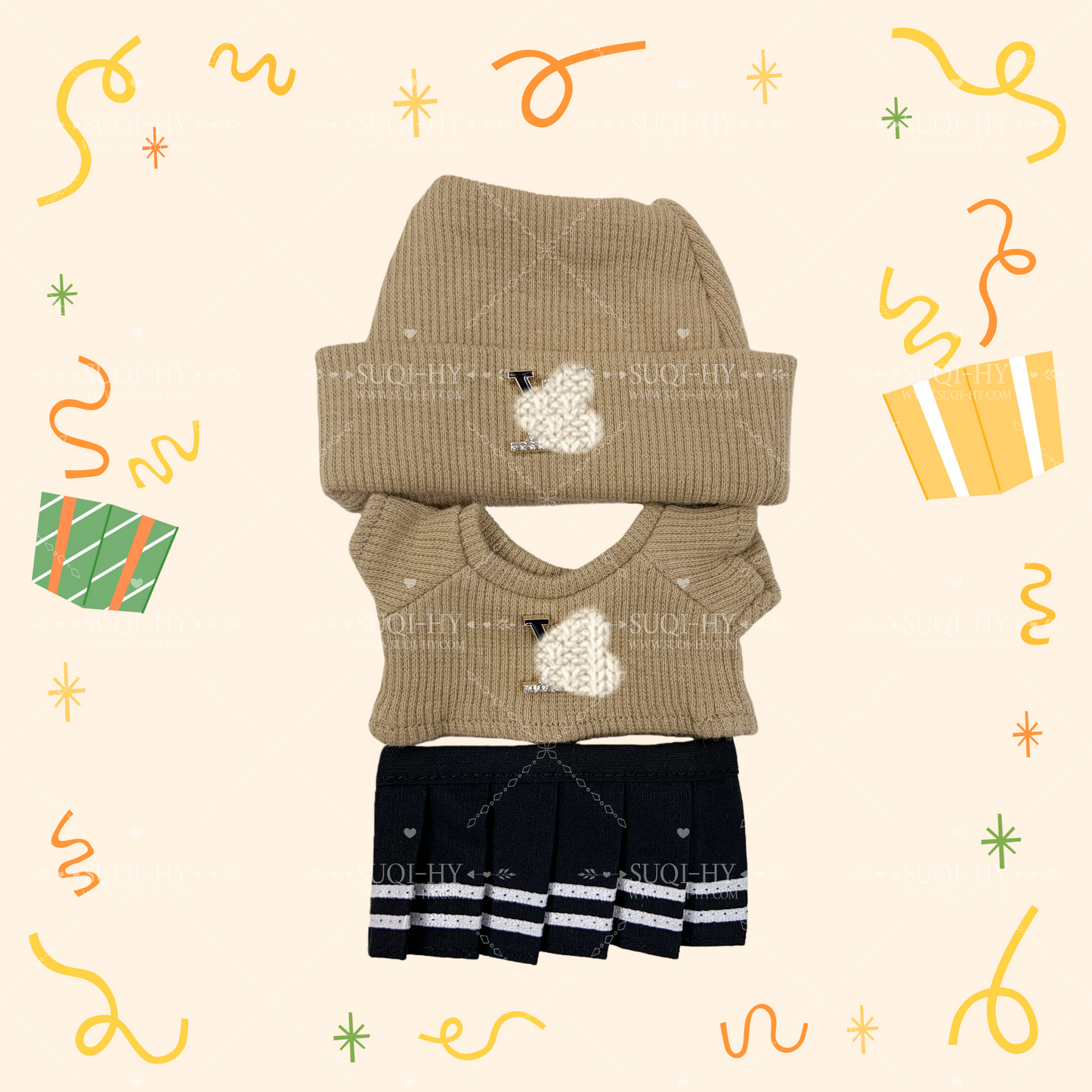 Designer's colorful set suitable for 17cm LBB, with multiple colors and logos to customize and choose from