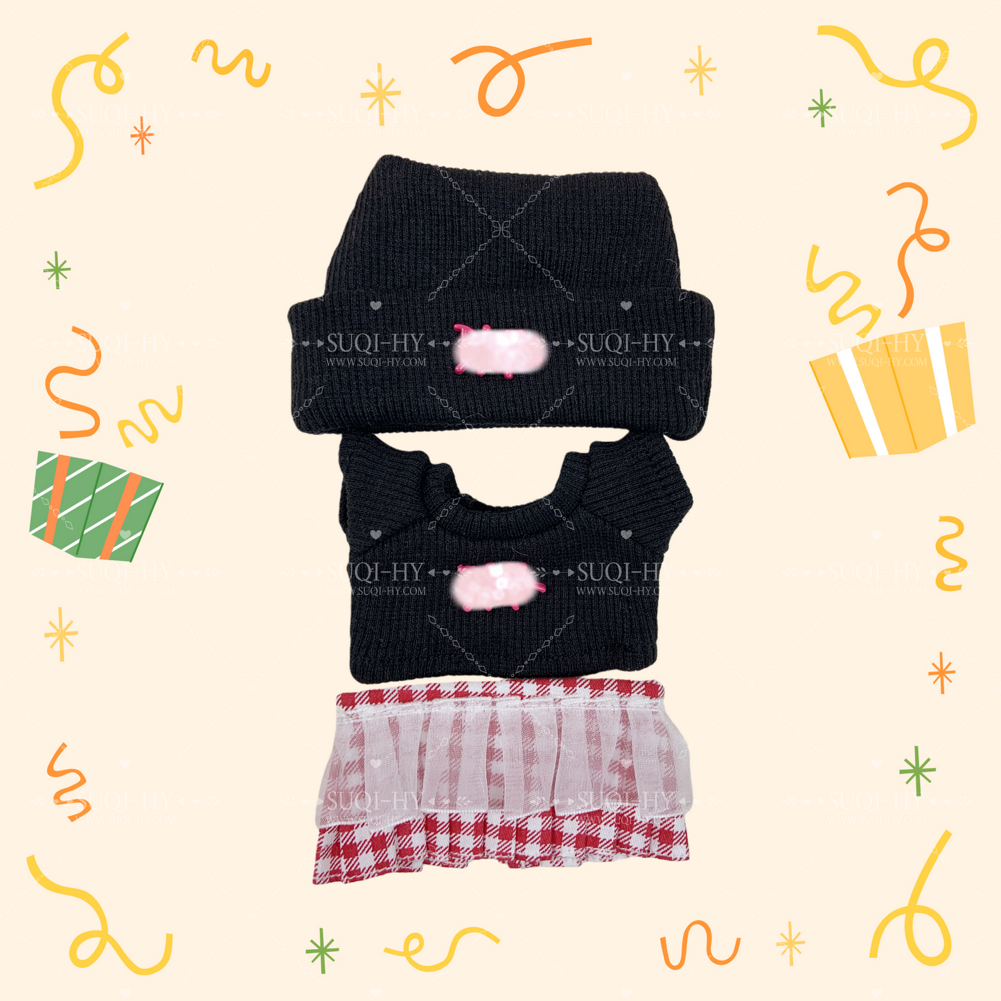 Designer's colorful set suitable for 17cm LBB, with multiple colors and logos to customize and choose from