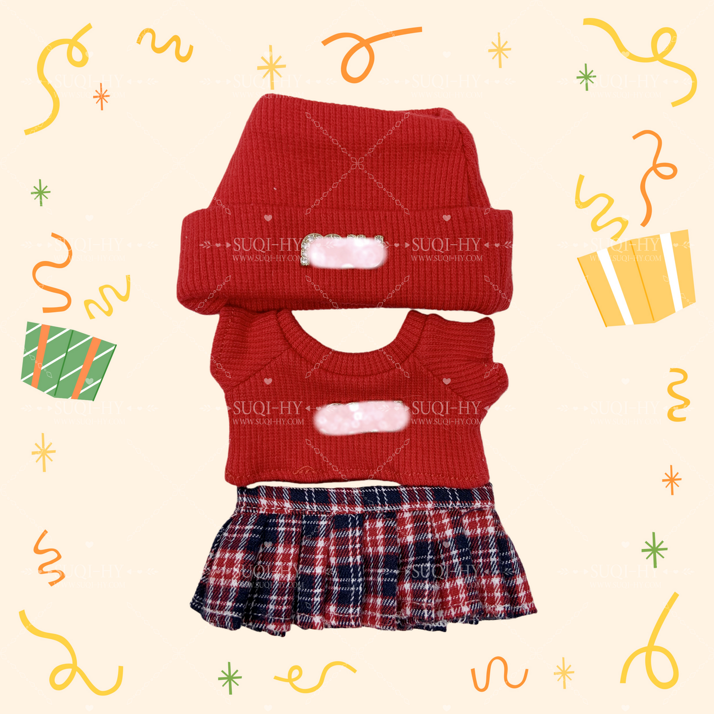 Designer's colorful set suitable for 17cm LBB, with multiple colors and logos to customize and choose from