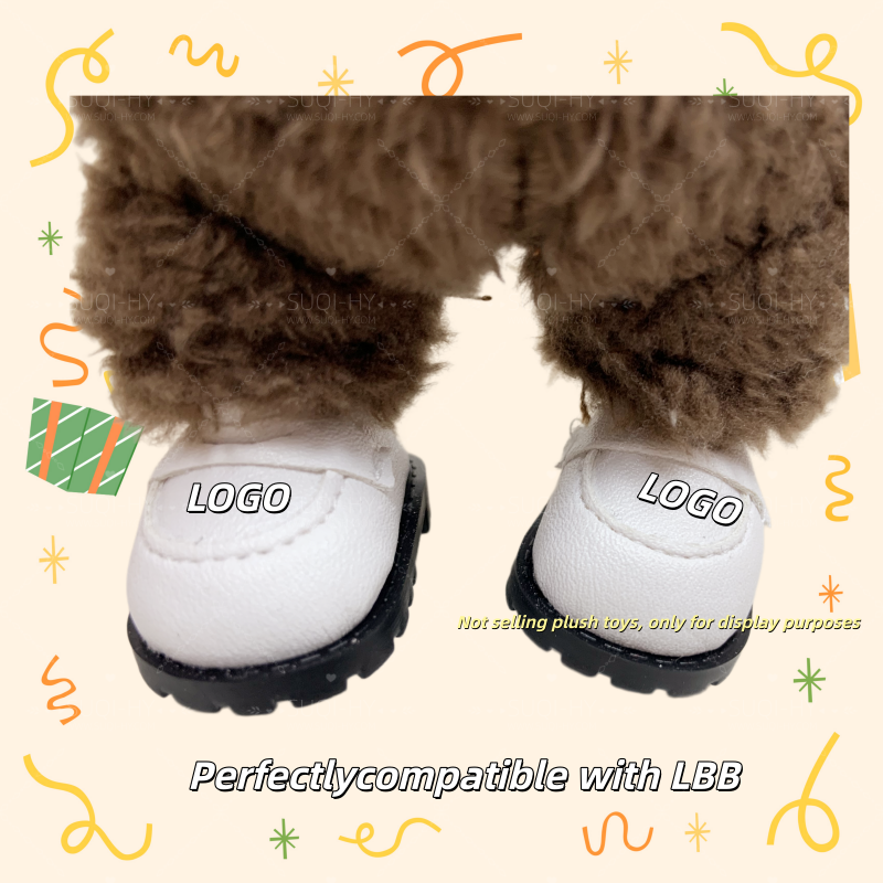Shoes Part 3:Handmade for 17cm LBB Plush Vinyl FigureCompatible with V1/V2/V3Macaron Sitting Party Warning: High Energy Ahead