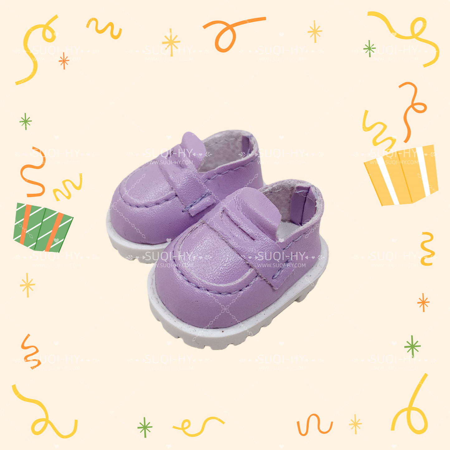 Handmade for 17cm LBB Plush Vinyl FigureCompatible with V1/V2/V3Macaron Sitting Party Warning: High Energy Ahead