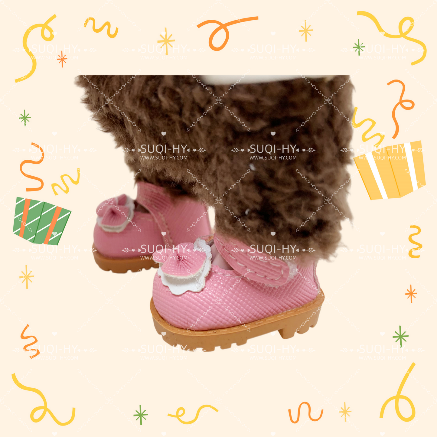Handmade shoes suitable for 17cm LBB dolls, the size is very suitable,Perfect choice for matching with women's clothing