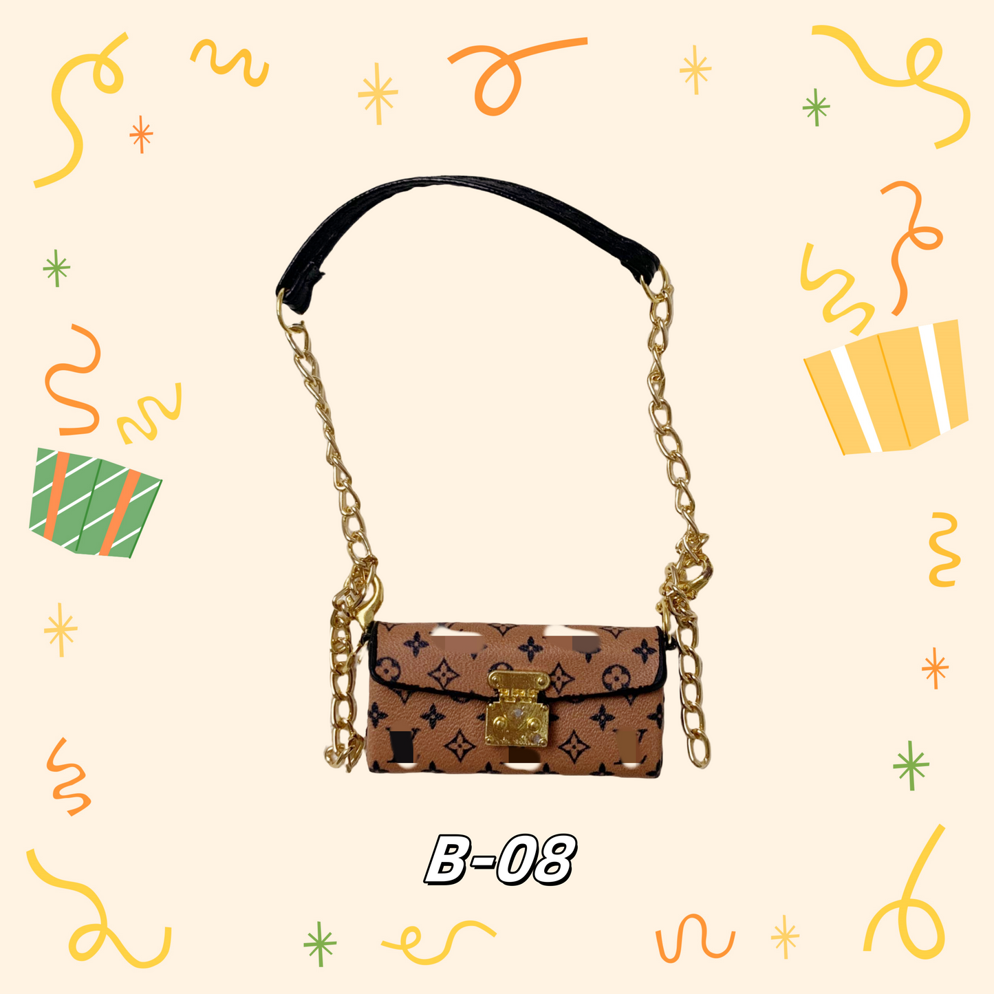 LULU Purse、bag for 17cm dolls like cotton dolls, suitable for Lafufu