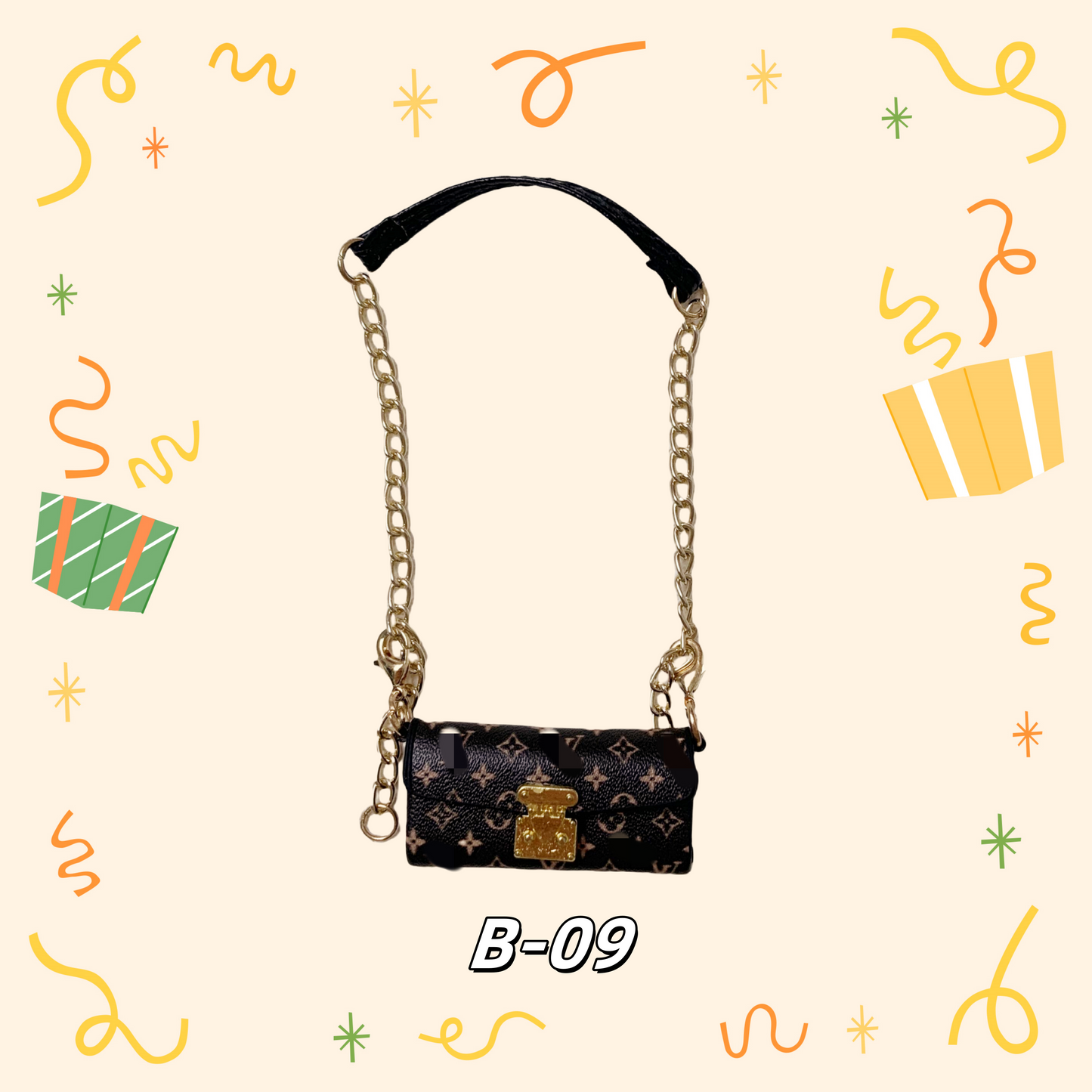 LULU Purse、bag for 17cm dolls like cotton dolls, suitable for Lafufu
