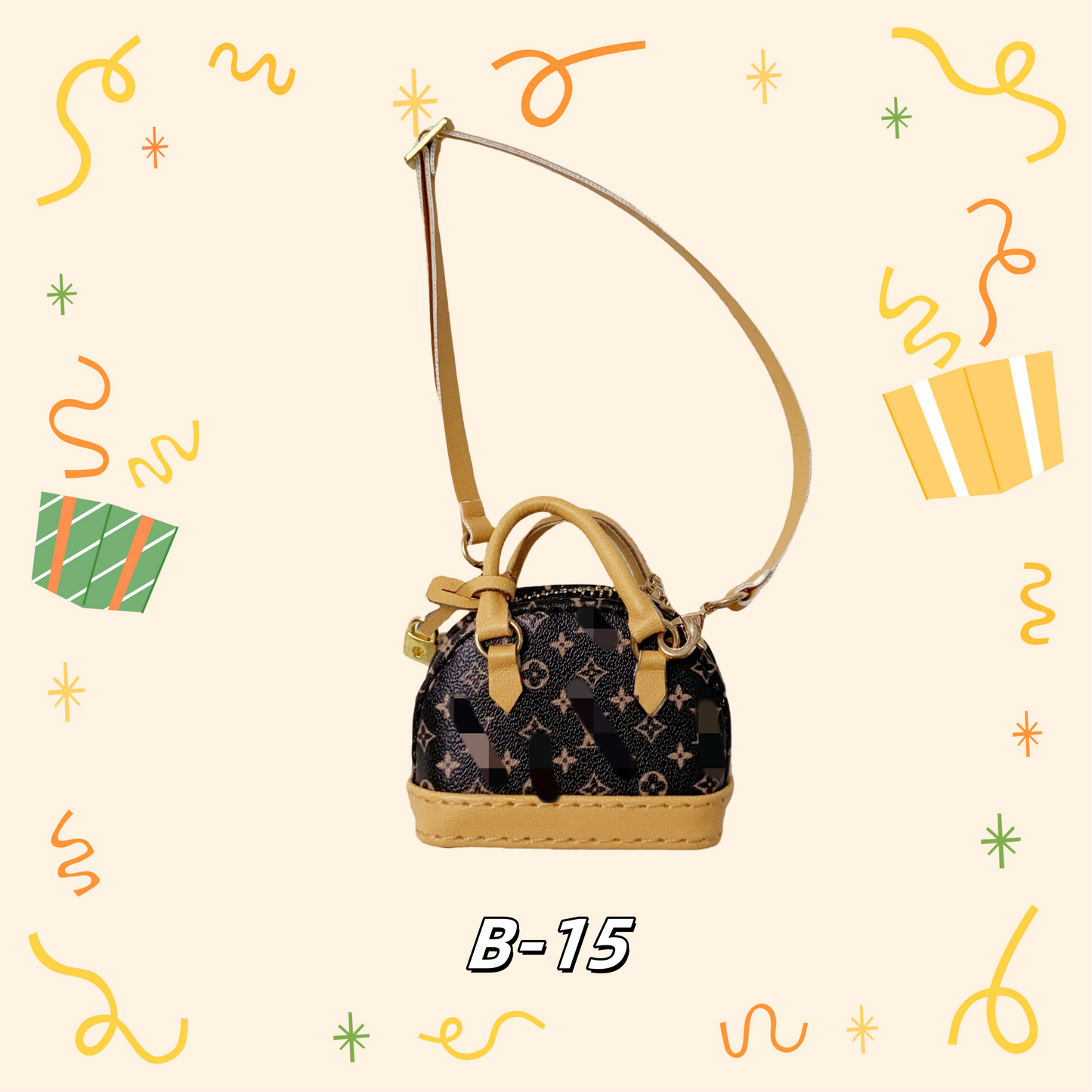 LULU Purse、bag for 17cm dolls like cotton dolls, suitable for Lafufu