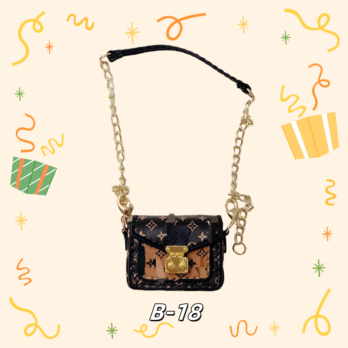 LULU Purse、bag for 17cm dolls like cotton dolls, suitable for Lafufu