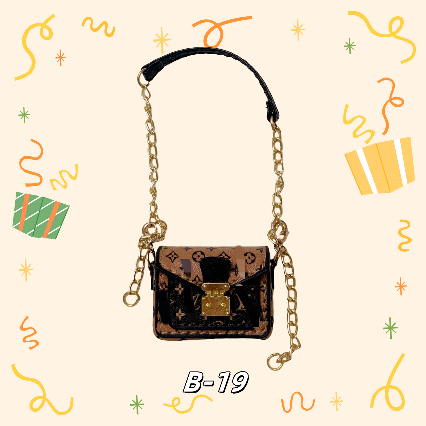LULU Purse、bag for 17cm dolls like cotton dolls, suitable for Lafufu