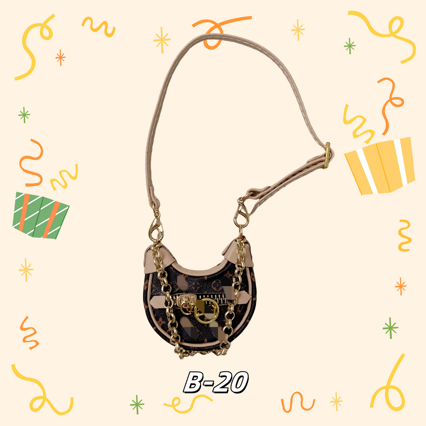 LULU Purse、bag for 17cm dolls like cotton dolls, suitable for Lafufu