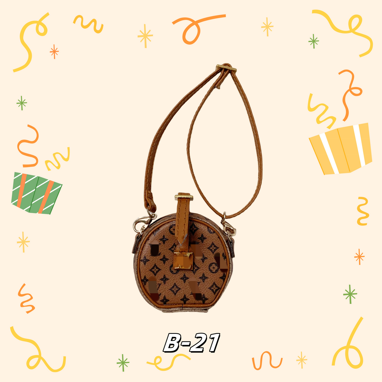 LULU Purse、bag for 17cm dolls like cotton dolls, suitable for Lafufu