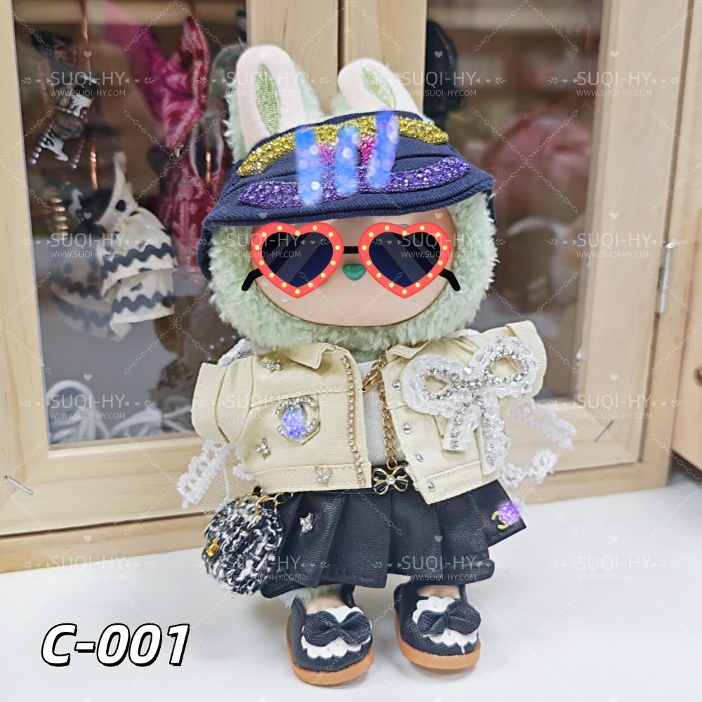 CC Style Part1：Handmade 17cm doll clothes, backpacks, wallets, shoes. Suitable for dolls with a height of about 10cm