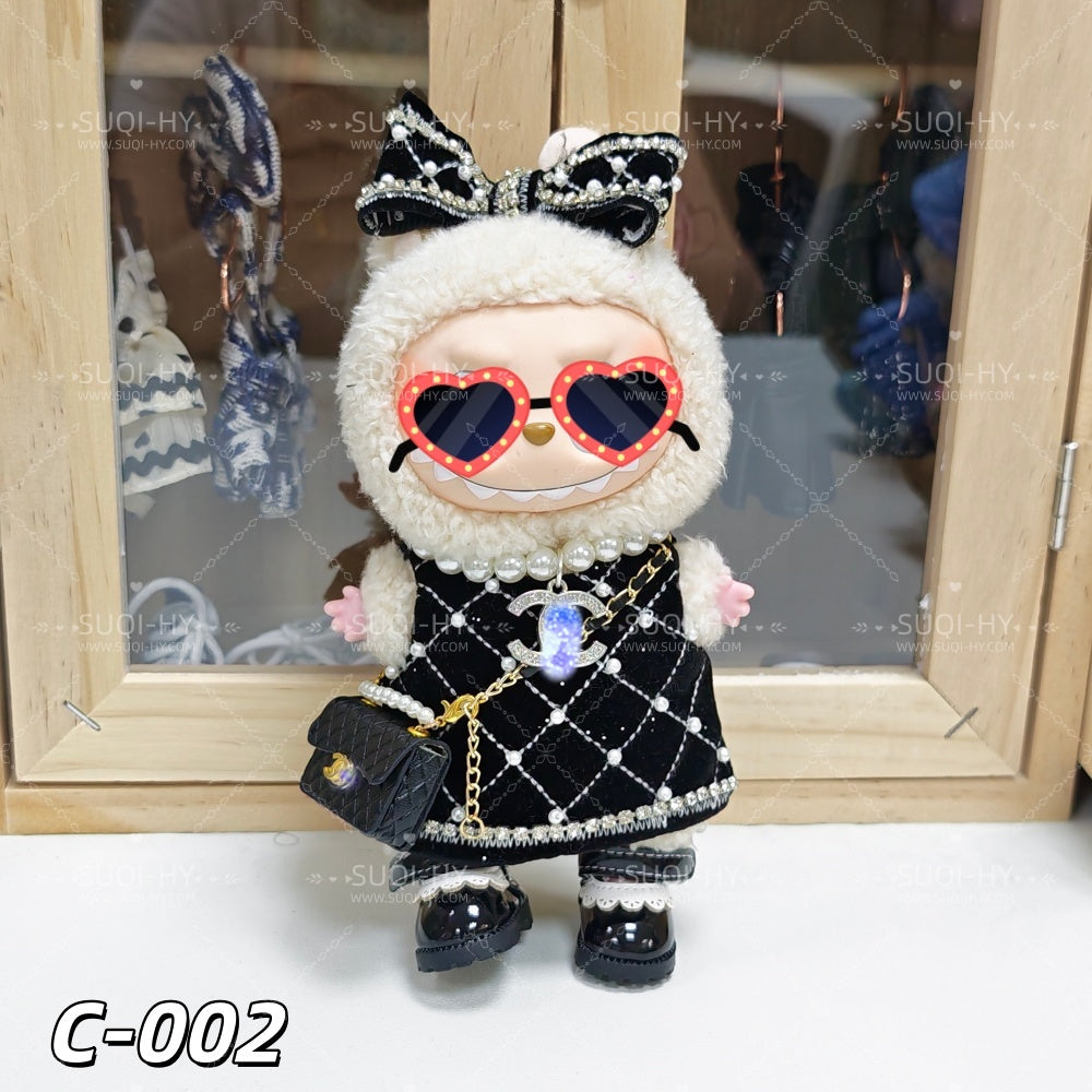 CC Style Part1：Handmade 17cm doll clothes, backpacks, wallets, shoes. Suitable for dolls with a height of about 10cm