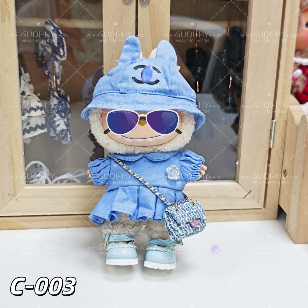 CC Style Part1：Handmade 17cm doll clothes, backpacks, wallets, shoes. Suitable for dolls with a height of about 10cm