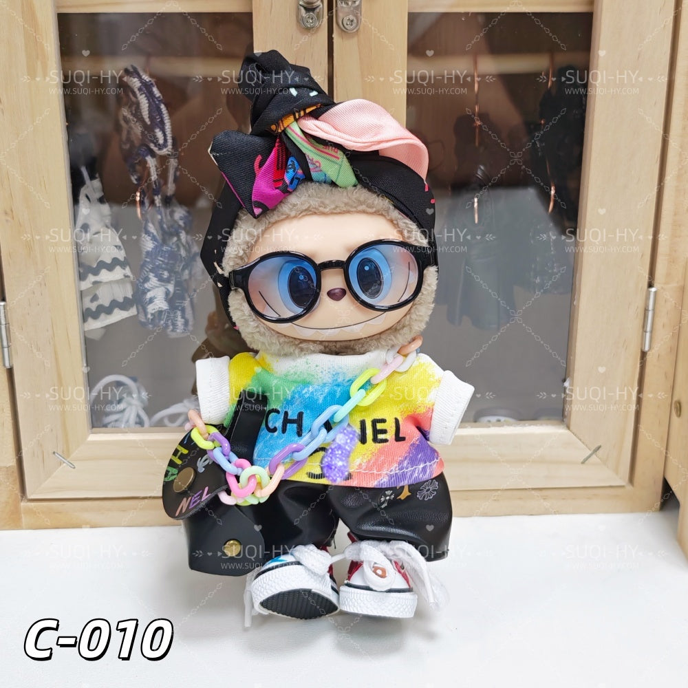 CC Style Part1：Handmade 17cm doll clothes, backpacks, wallets, shoes. Suitable for dolls with a height of about 10cm