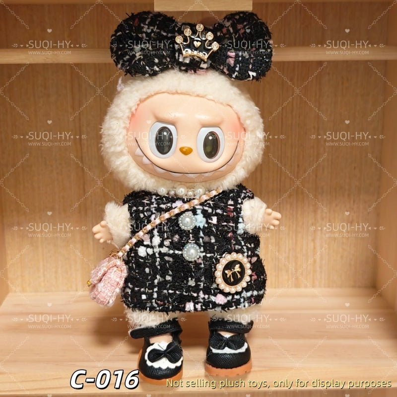 CC Style Part1：Handmade 17cm doll clothes, backpacks, wallets, shoes. Suitable for dolls with a height of about 10cm