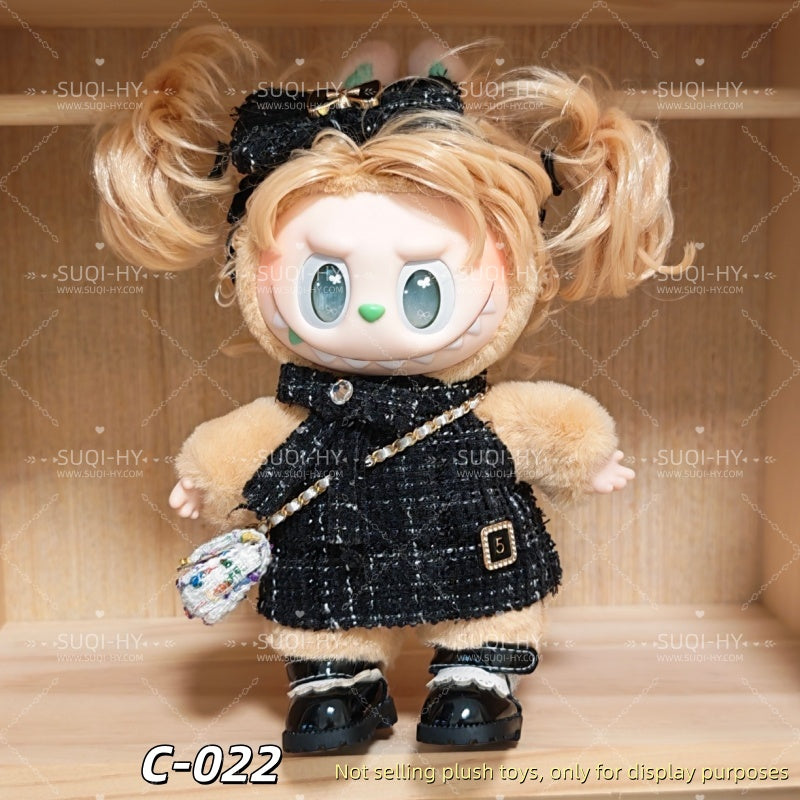 CC Style Part1：Handmade 17cm doll clothes, backpacks, wallets, shoes. Suitable for dolls with a height of about 10cm