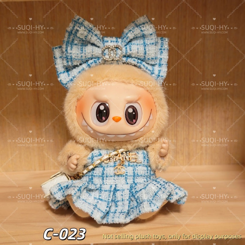 CC Style Part1：Handmade 17cm doll clothes, backpacks, wallets, shoes. Suitable for dolls with a height of about 10cm