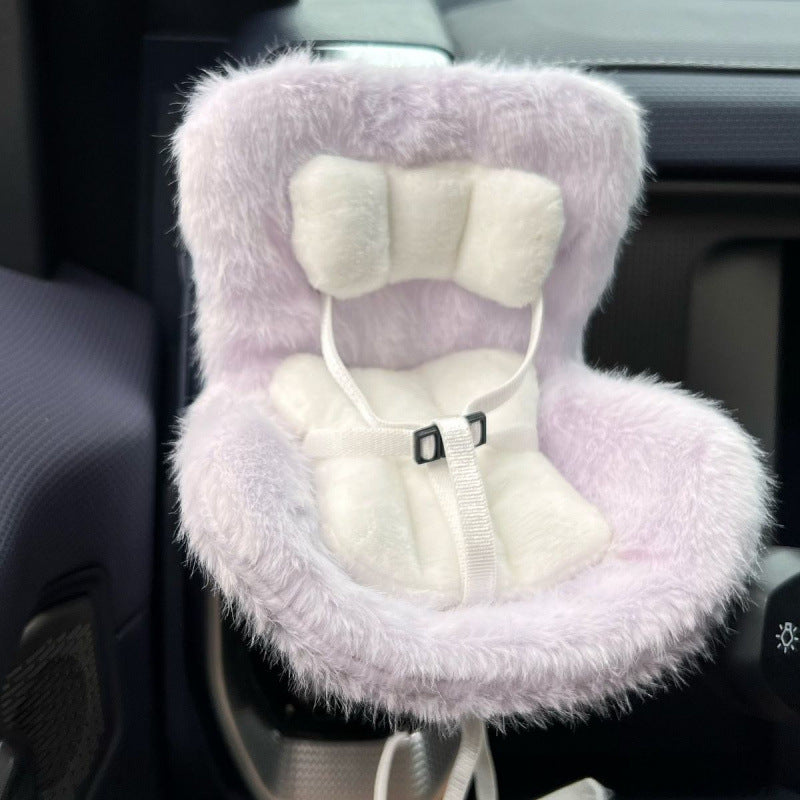 he safety seat that can be placed on the desktop or car air outlet is suitable for various plush toys and 17cm LBB seating party