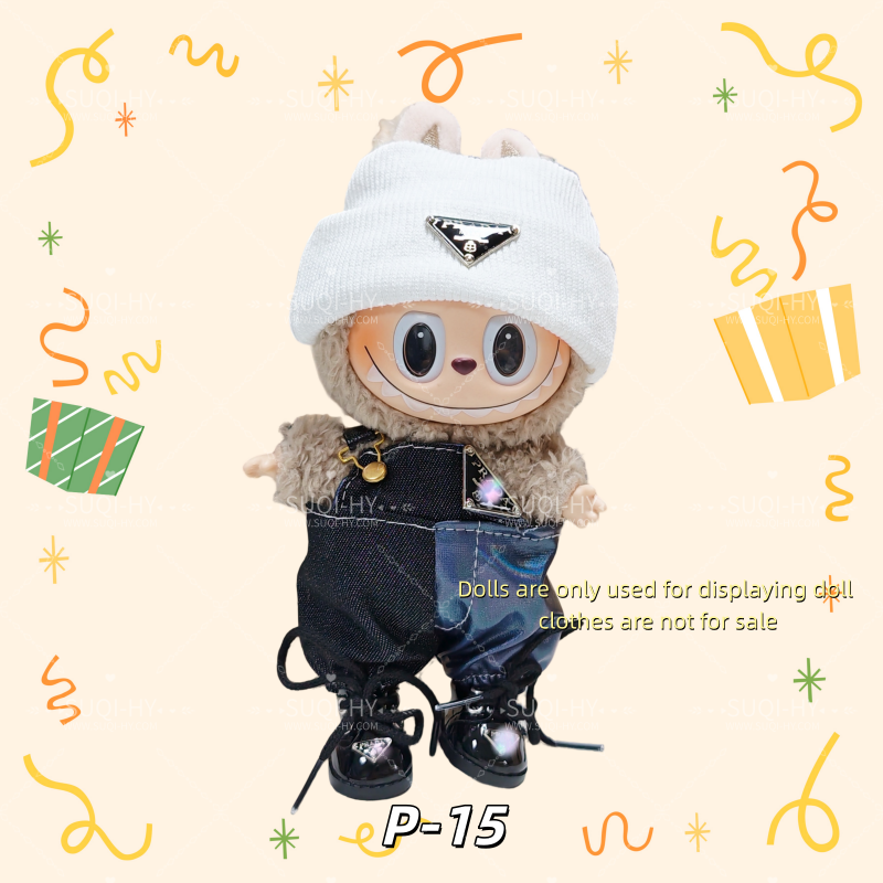 Pra-da Set Part 2：Handmade doll clothes are suitable for plush toys with similar body shapes such as Labubu, LIILA, and Munchki, which are 17cm in size
