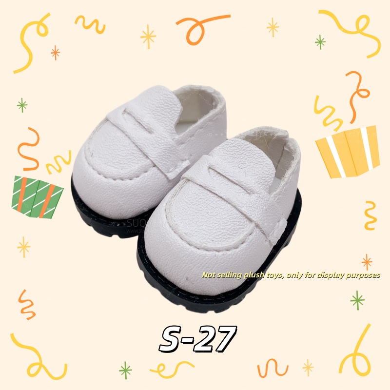 Shoes Part 3:Handmade for 17cm LBB Plush Vinyl FigureCompatible with V1/V2/V3Macaron Sitting Party Warning: High Energy Ahead