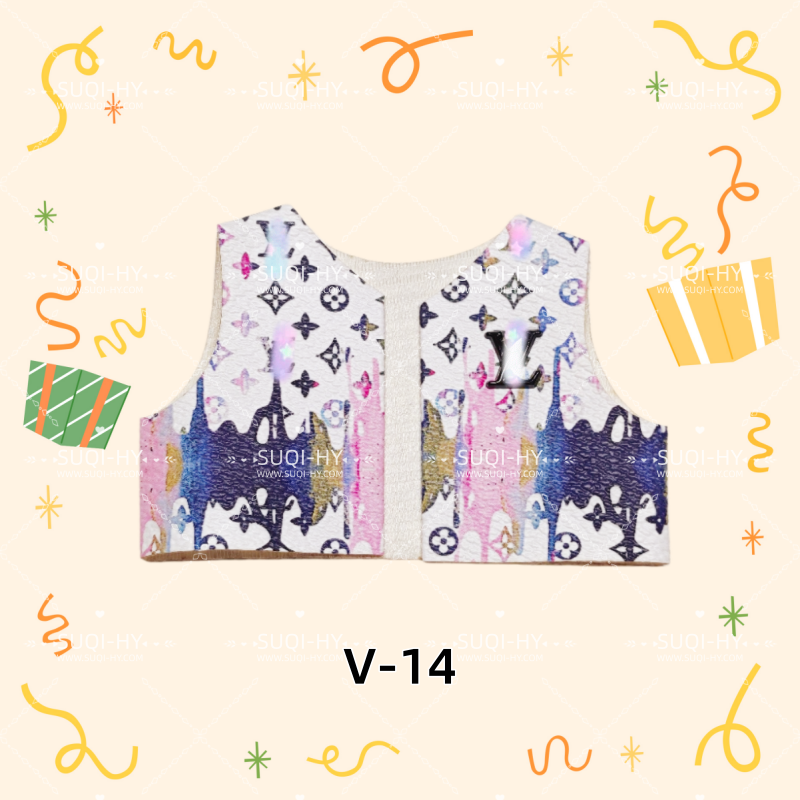 Designer vest: suitable for various combinations of 17cm plush toys or 10cm body dolls