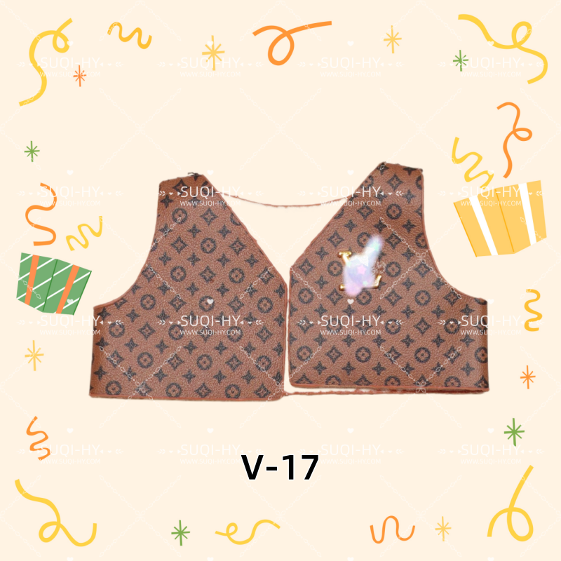 Designer vest: suitable for various combinations of 17cm plush toys or 10cm body dolls
