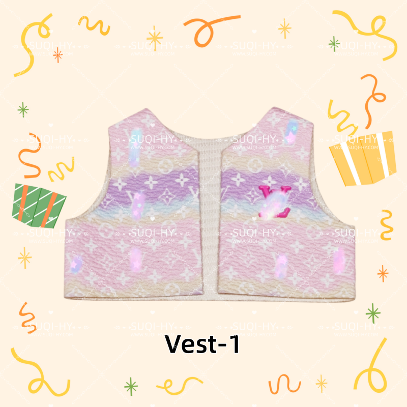 Designer vest: suitable for various combinations of 17cm plush toys or 10cm body dolls