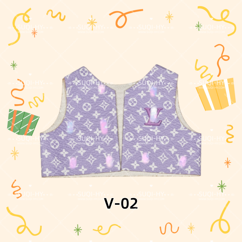 Designer vest: suitable for various combinations of 17cm plush toys or 10cm body dolls
