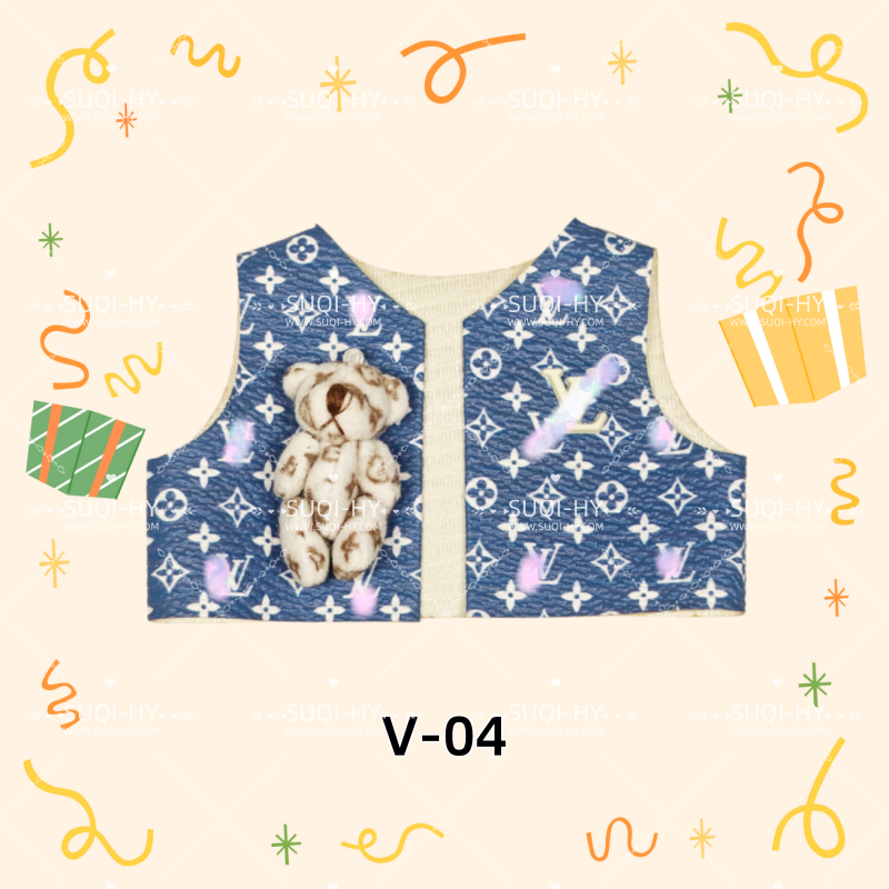 Designer vest: suitable for various combinations of 17cm plush toys or 10cm body dolls