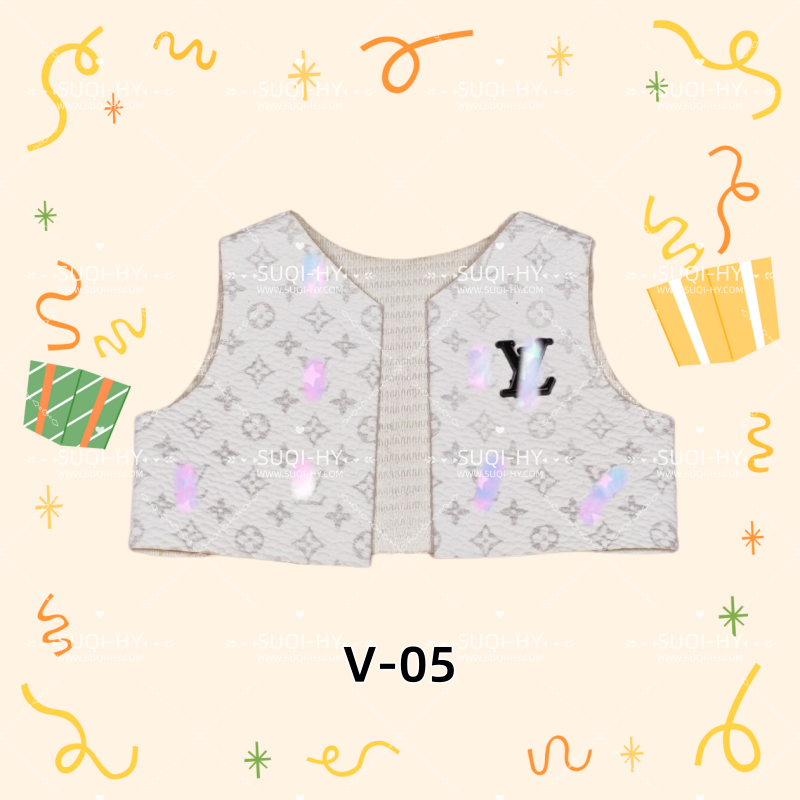 Designer vest: suitable for various combinations of 17cm plush toys or 10cm body dolls