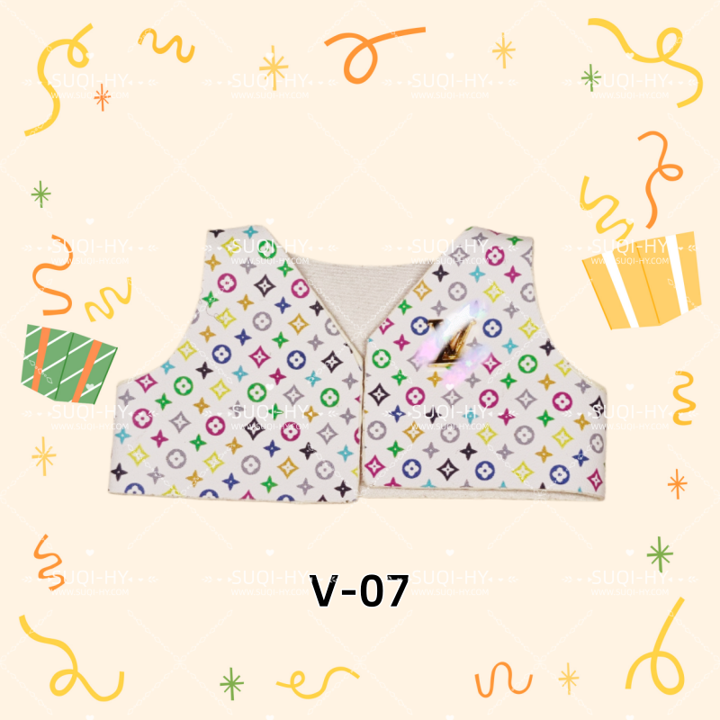 Designer vest: suitable for various combinations of 17cm plush toys or 10cm body dolls