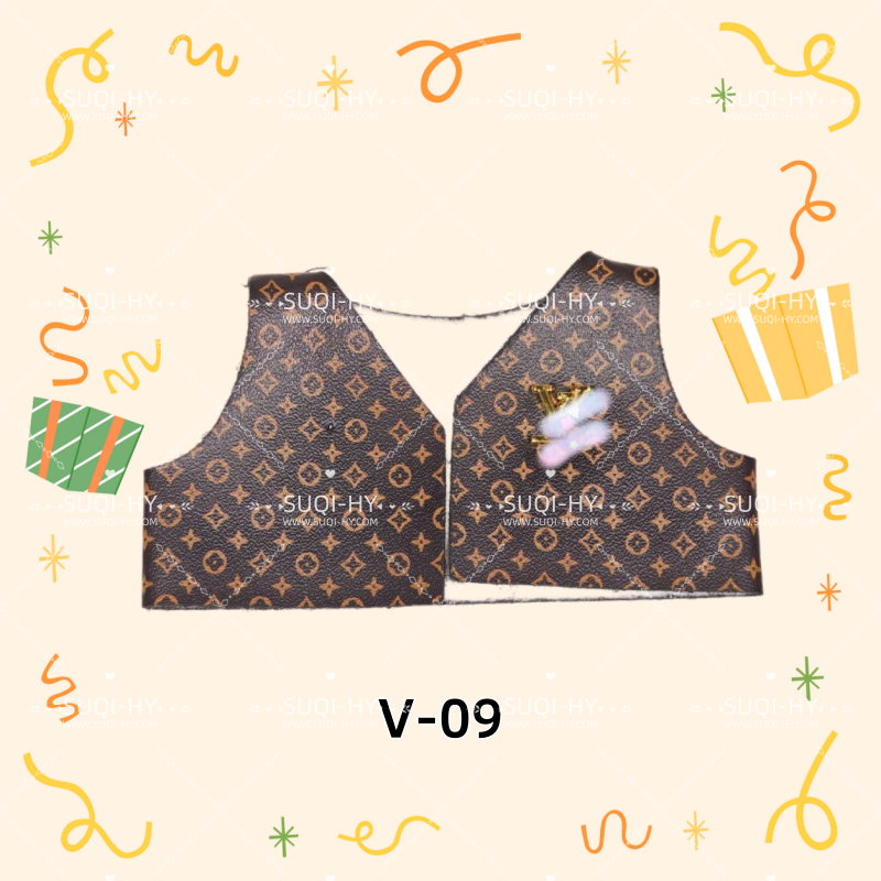 Designer vest: suitable for various combinations of 17cm plush toys or 10cm body dolls