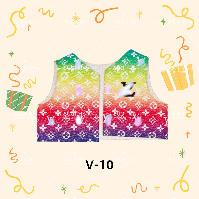 Designer vest: suitable for various combinations of 17cm plush toys or 10cm body dolls