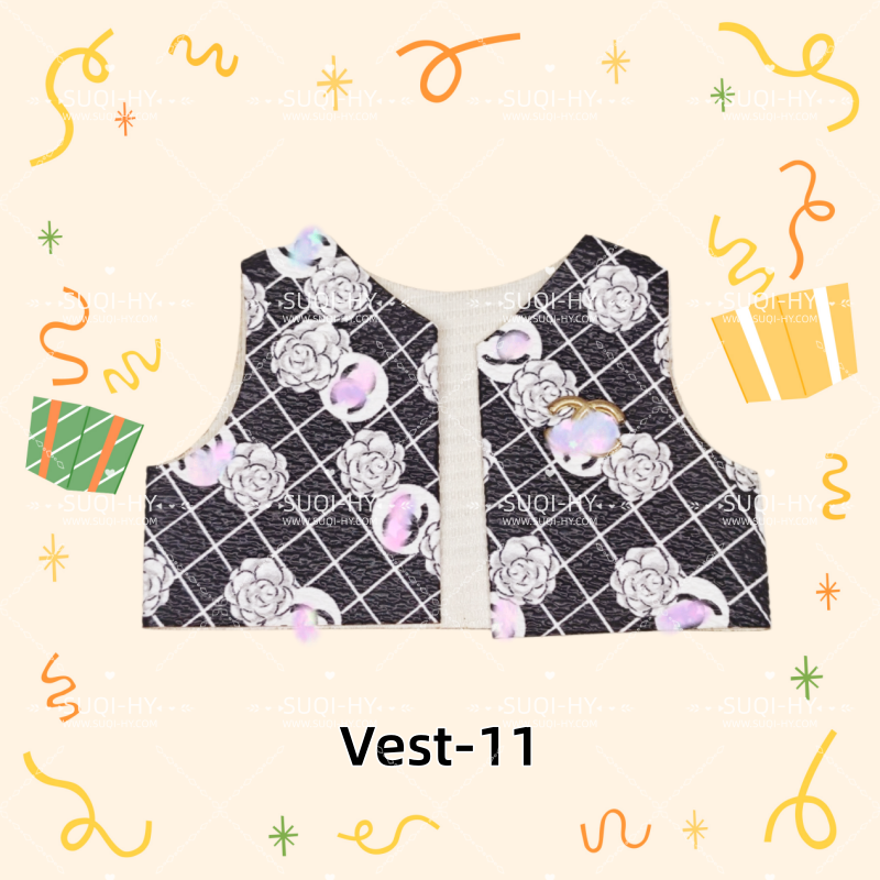 Designer vest: suitable for various combinations of 17cm plush toys or 10cm body dolls