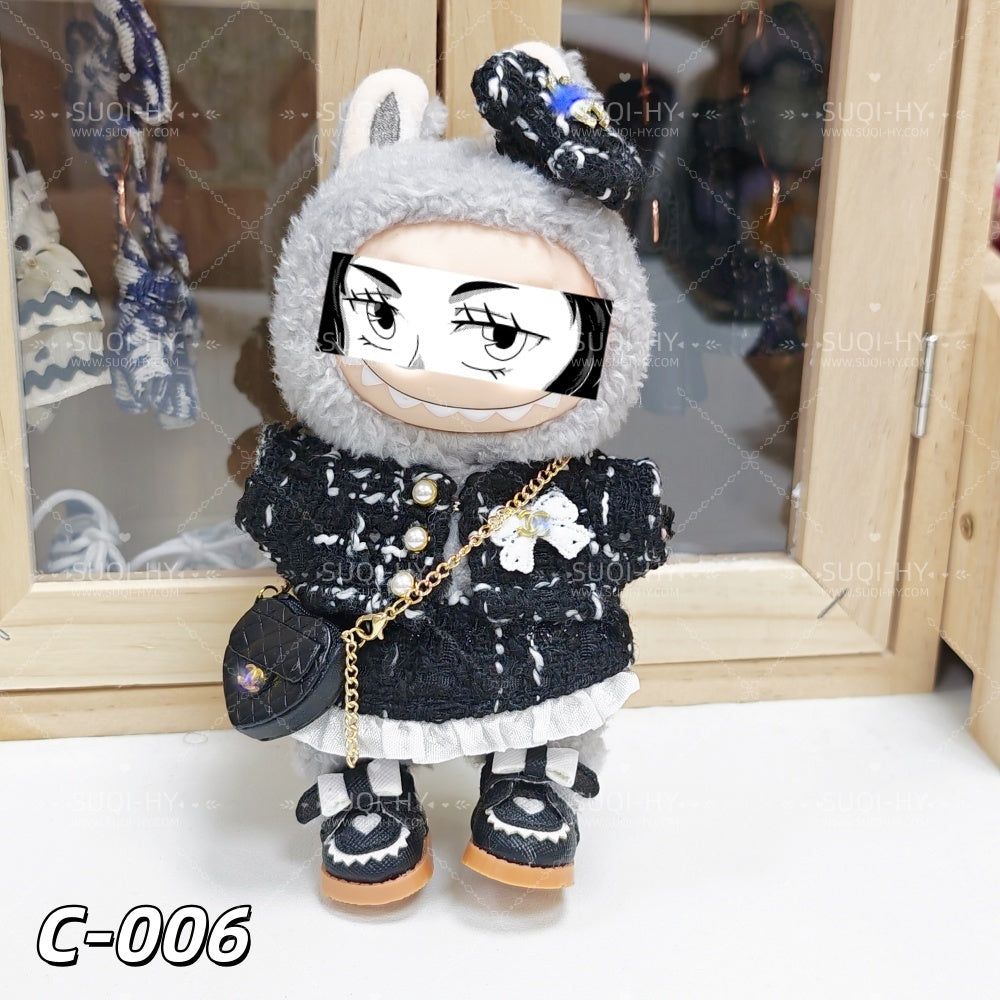 CC Style Part1：Handmade 17cm doll clothes, backpacks, wallets, shoes. Suitable for dolls with a height of about 10cm