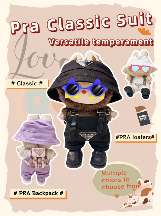 Handmade doll clothes are suitable for plush toys with similar body shapes such as Labubu, LIILA, and Munchki, which are 17cm in size