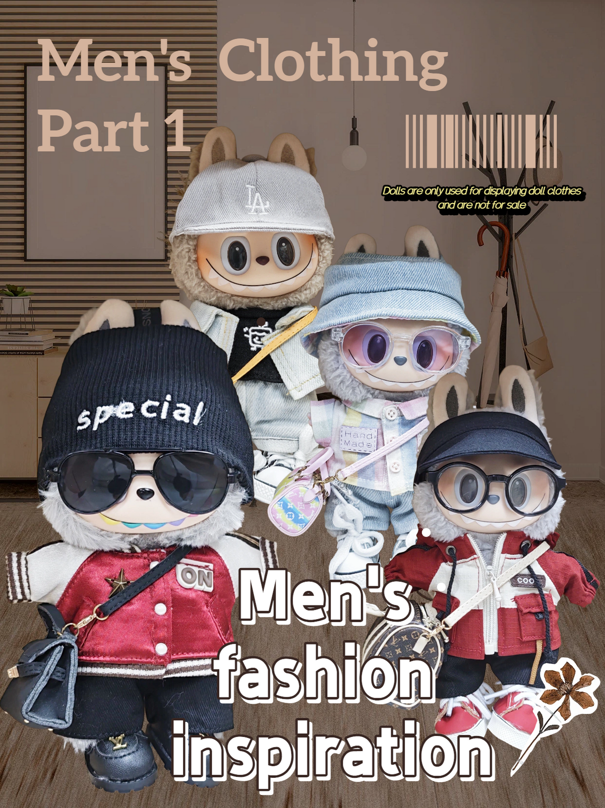 Men's Clothing Part 1 ：Trendy set suitable for 17cm LBB Manual customization Personal Matching