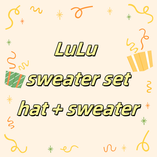 Lulu sweater set: hat + sweater,Multiple colors available, suitable for 17cm LFF dolls.
